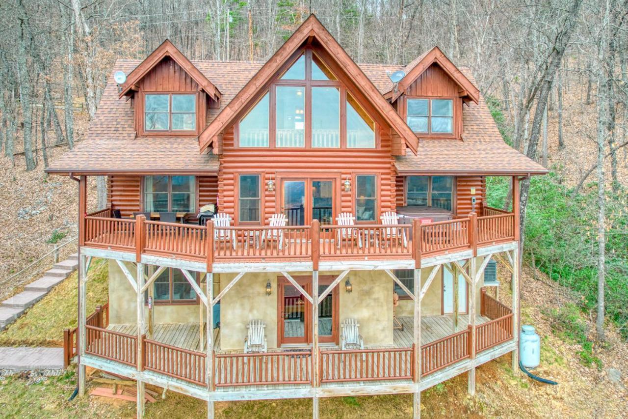 Hawk'S View Log Cabin Lake Lure Eksteriør billede